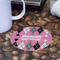 Argyle Round Paper Coaster - Front