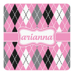 Argyle Square Decal - Large (Personalized)