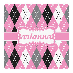 Argyle Square Decal - Small (Personalized)