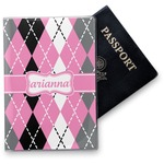 Argyle Vinyl Passport Holder (Personalized)