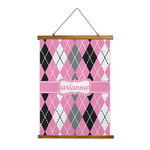 Argyle Wall Hanging Tapestry - Tall (Personalized)