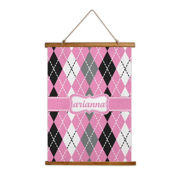 Custom Argyle Wall Hanging Tapestry - Tall (Personalized)