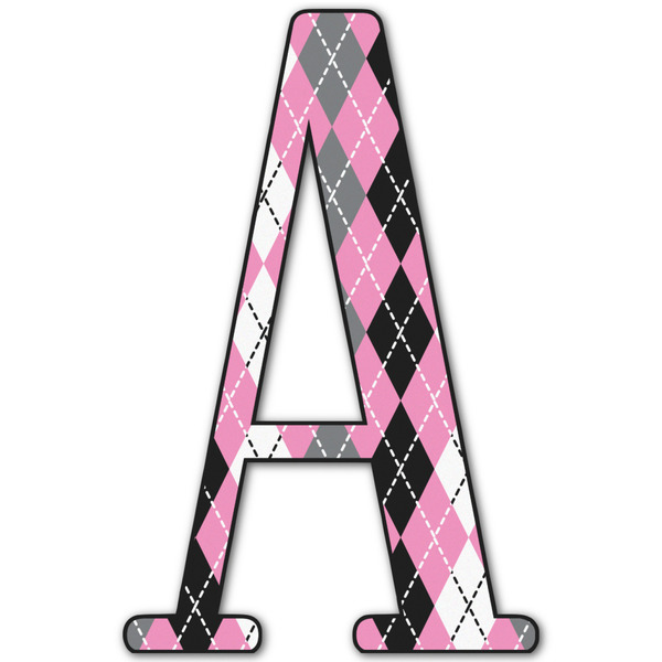 Custom Argyle Letter Decal - Custom Sizes (Personalized)