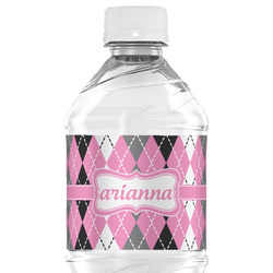 Argyle Water Bottle Labels - Custom Sized (Personalized)