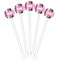 Argyle White Plastic 5.5" Stir Stick - Fan View