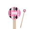 Argyle Wooden 7.5" Stir Stick - Round - Closeup