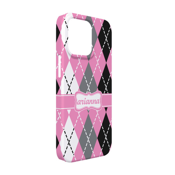 Custom Argyle iPhone Case - Plastic - iPhone 13 (Personalized)