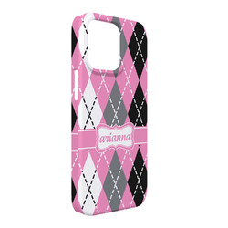 Argyle iPhone Case - Plastic - iPhone 13 Pro Max (Personalized)