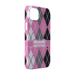 Argyle iPhone Case - Plastic - iPhone 14 (Personalized)