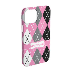 Argyle iPhone Case - Plastic - iPhone 15 Pro (Personalized)