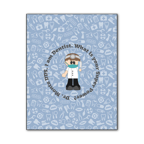 Custom Dentist Wood Print - 11x14 (Personalized)