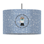 Dentist 12" Drum Pendant Lamp - Fabric (Personalized)