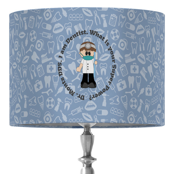 Custom Dentist 16" Drum Lamp Shade - Fabric (Personalized)