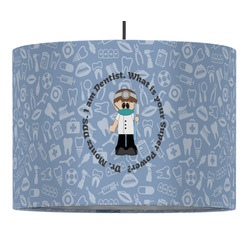Dentist 16" Drum Pendant Lamp - Fabric (Personalized)