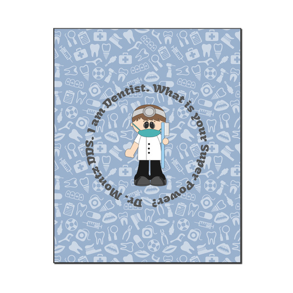 Custom Dentist Wood Print - 16x20 (Personalized)