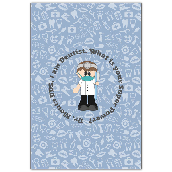 Custom Dentist Wood Print - 20x30 (Personalized)