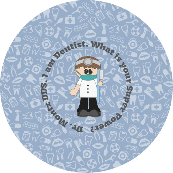 Custom Dentist Multipurpose Round Labels - 3" (Personalized)