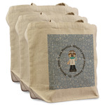 Dentist Reusable Cotton Grocery Bags - Set of 3 (Personalized)