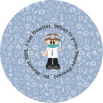 Dentist Multipurpose Round Labels - 5" (Personalized)