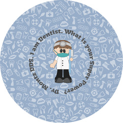 Dentist Multipurpose Round Labels - 5" (Personalized)