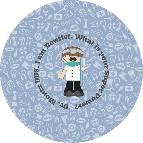 Custom Dentist Multipurpose Round Labels - 5" (Personalized)