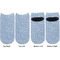 Dentist Adult Ankle Socks - Double Pair - Front and Back - Apvl