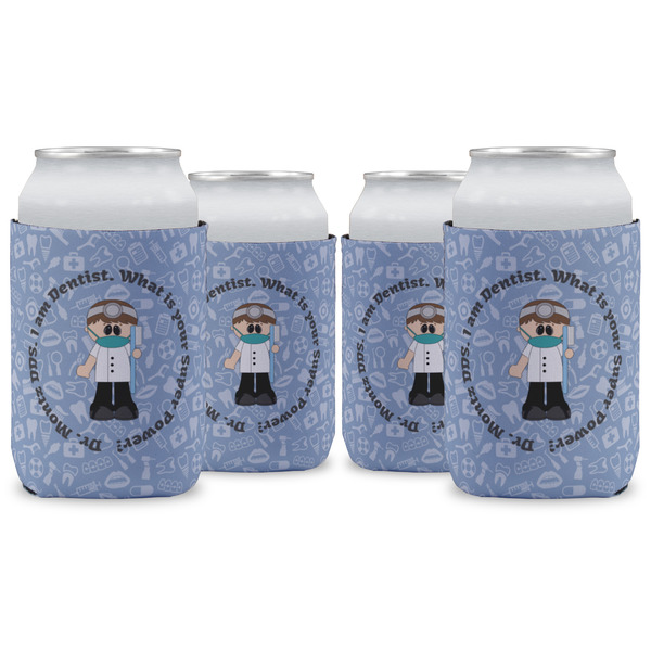 Custom Dentist Can Cooler (12 oz) - Set of 4 w/ Name or Text