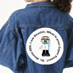 Dentist Twill Iron On Patch - Custom Shape - 3XL - Set of 4 (Personalized)