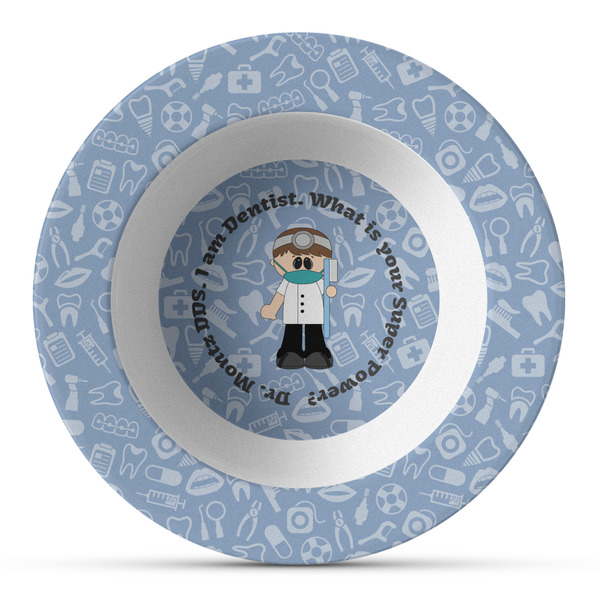 Custom Dentist Plastic Bowl - Microwave Safe - Composite Polymer (Personalized)