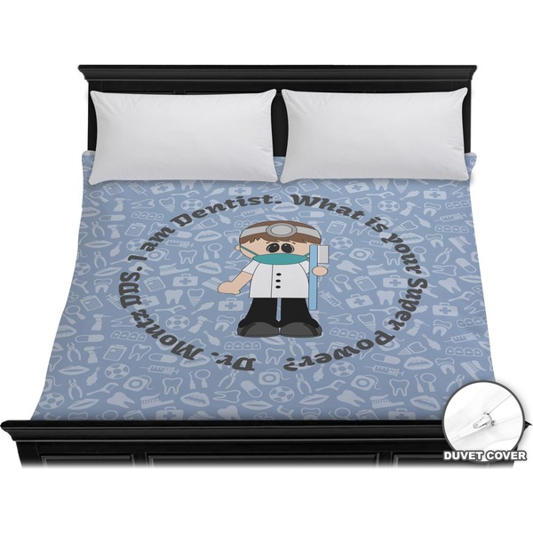 Custom Dentist Duvet Cover - King (Personalized)