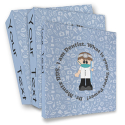 Dentist 3 Ring Binder - Full Wrap (Personalized)