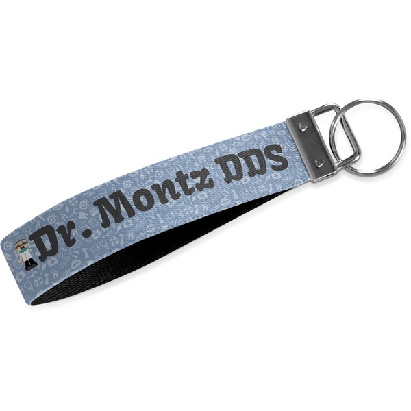 Custom Dentist Webbing Keychain Fob - Small (Personalized)