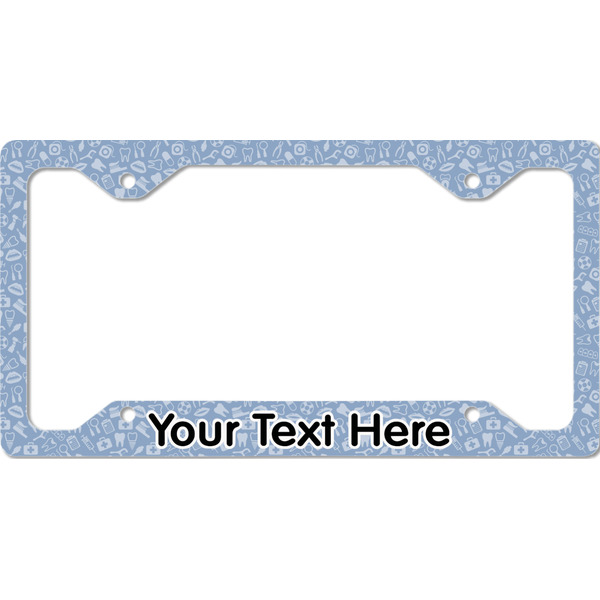 Custom Dentist License Plate Frame - Style C (Personalized)