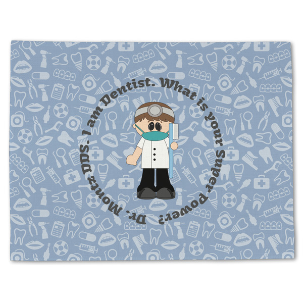 Custom Dentist Single-Sided Linen Placemat - Single w/ Name or Text