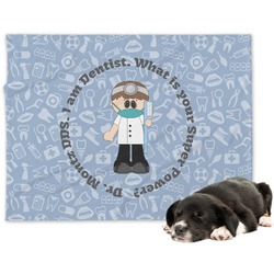 Dentist Dog Blanket (Personalized)