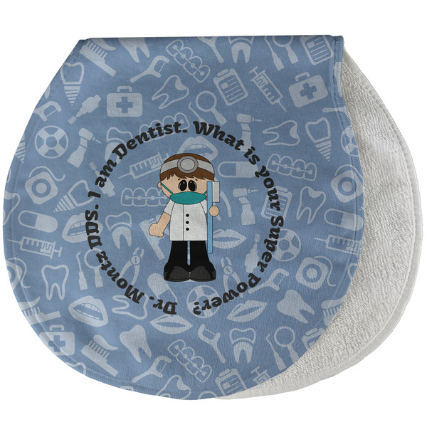 Custom Dentist Burp Pad - Velour w/ Name or Text