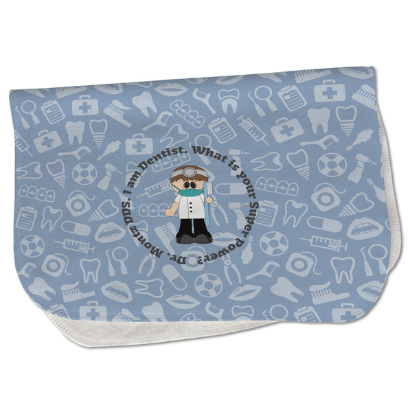 Custom Dentist Burp Cloth - Fleece w/ Name or Text