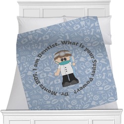 Dentist Minky Blanket - Toddler / Throw - 60"x50" - Double Sided (Personalized)