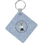 Dentist Diamond Plastic Keychain w/ Name or Text