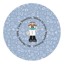 Dentist Round Decal - XLarge (Personalized)