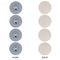 Dentist Round Linen Placemats - APPROVAL Set of 4 (single sided)