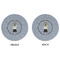 Dentist Round Linen Placemats - APPROVAL (double sided)