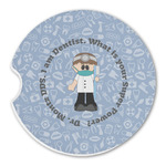 Dentist Sandstone Car Coaster - Single (Personalized)