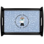 Dentist Black Wooden Tray - Small (Personalized)