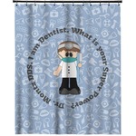 Dentist Extra Long Shower Curtain - 70"x84" (Personalized)