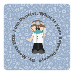 Dentist Square Decal - Small (Personalized)