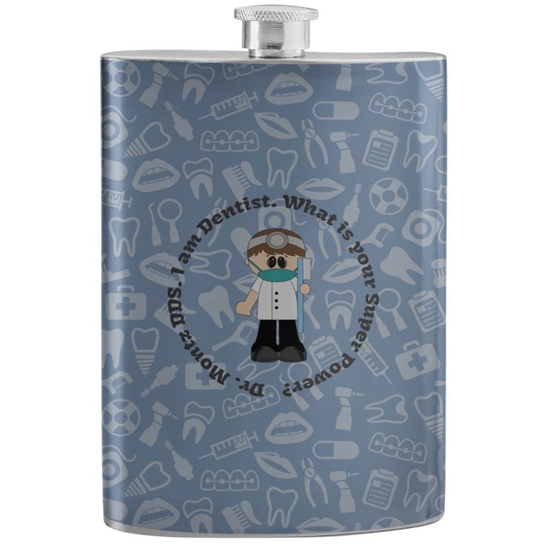 Custom Dentist Stainless Steel Flask (Personalized)