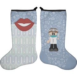 Dentist Holiday Stocking - Double-Sided - Neoprene