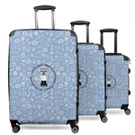 Dentist 3 Piece Luggage Set - 20" Carry On, 24" Medium Checked, 28" Large Checked (Personalized)