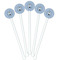 Dentist White Plastic 5.5" Stir Stick - Fan View